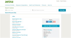 Desktop Screenshot of aetna.jobs