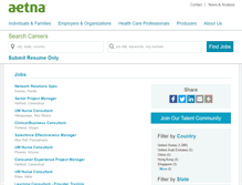 Tablet Screenshot of aetna.jobs